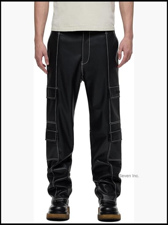 Other - Men's Baggy Cargo Pant in Vegan Leather